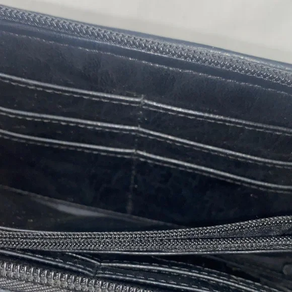 Loungefly Charcoal Skull Pattern Wallet - Picture 7 of 8